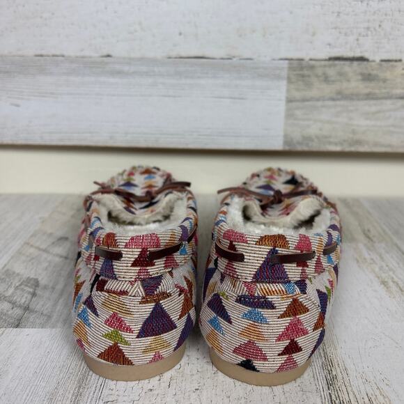 Indigo Rd. women 7.5 faux fur lined moccasin slip on shoe new aztec boho slipper - Picture 4 of 8